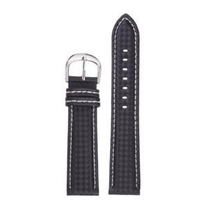 Pulseira Spoke Carbon - Preta/branco