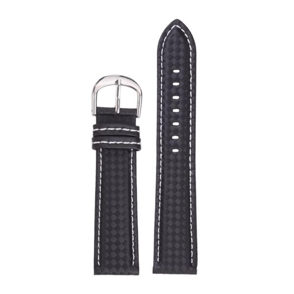 Pulseira Spoke Carbon - Preta/branco