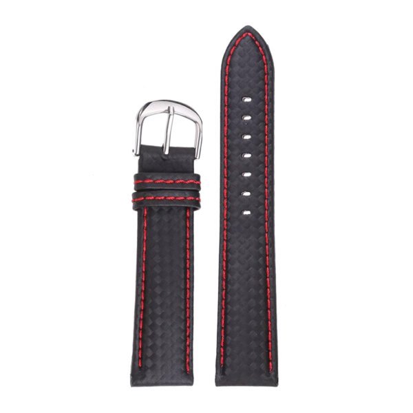 Pulseira Spoke Carbon - Preta/vermelho
