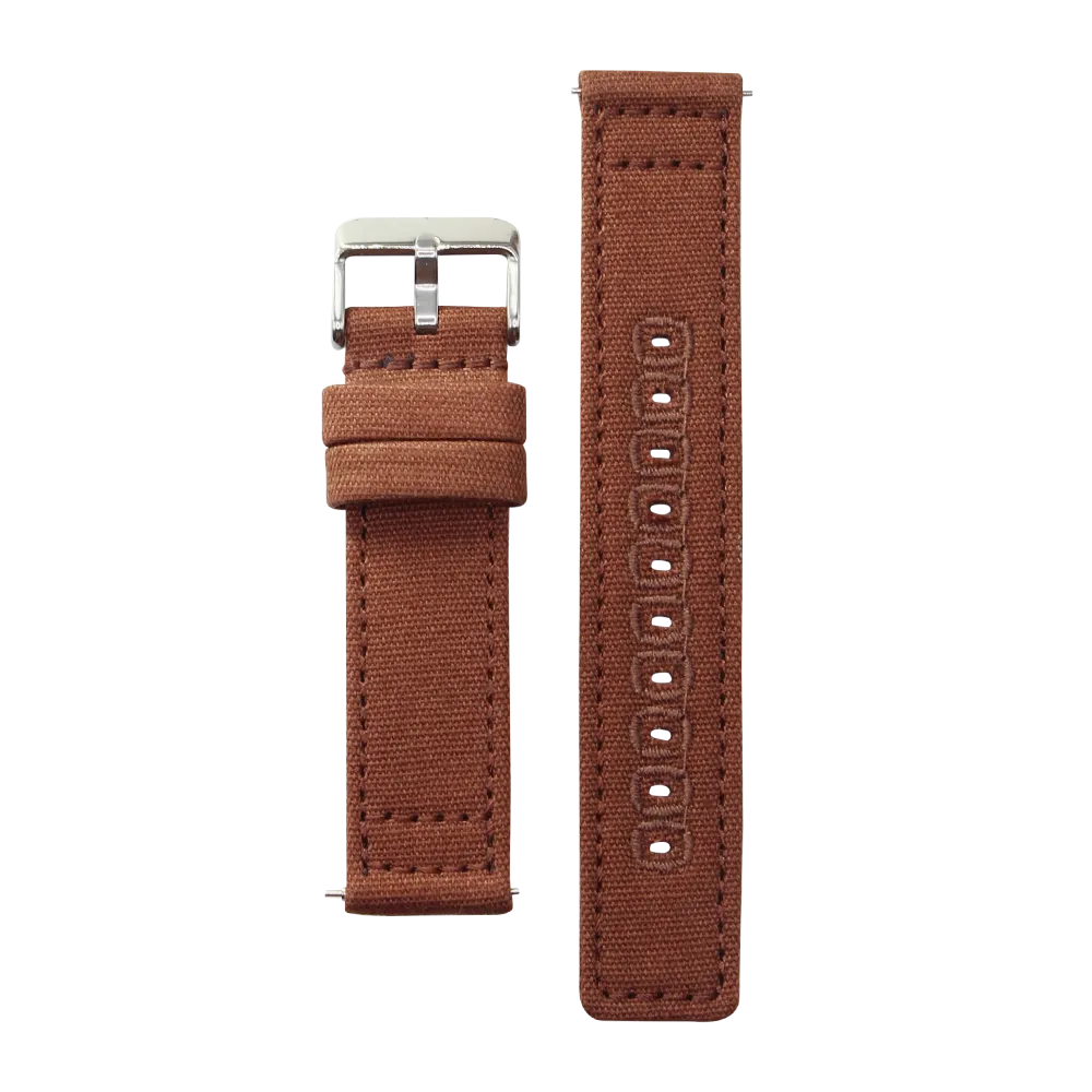 Pulseira Spoke Canvas - Marrom Escuro